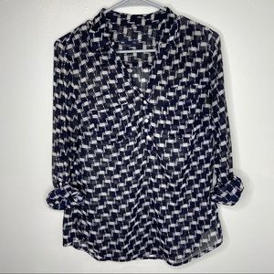 Gap sheer print top size medium